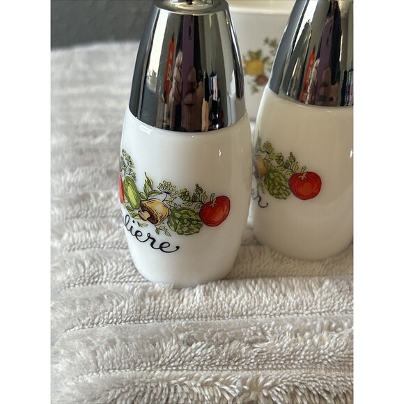 Lot Of Corning Ware 1 3/4 & 2 3/4 Cup Spice Of Life Petite Casseroles, S&P Set - Picture 16 of 16